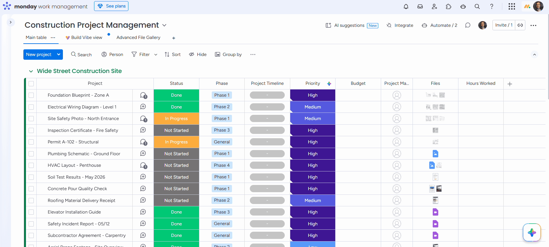 Organizing site documents into collections and nested collections - structured by property and project phase.gif