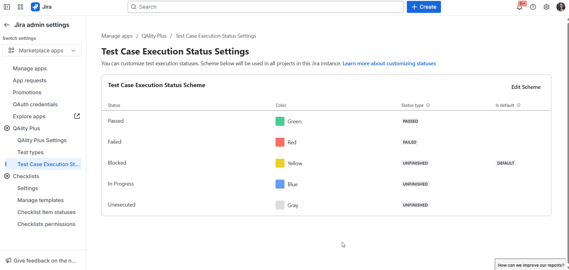 setting and editting execution status settings.gif